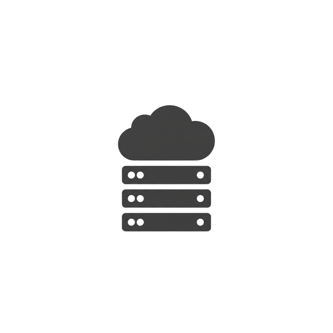 Ikona serwera - symbol szybkiego i bezpiecznego hostingu, zapewniającego stabilne działanie stron internetowych.