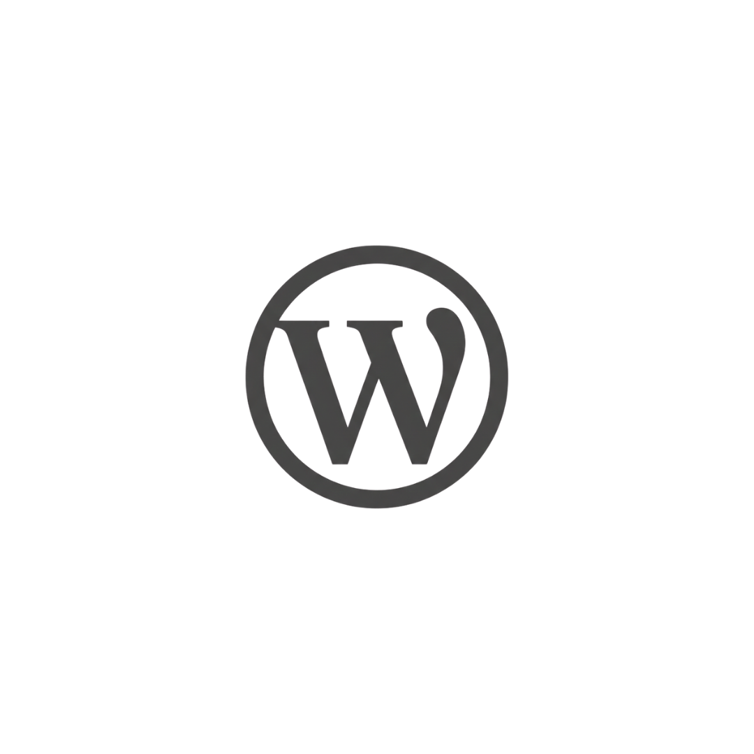 logo wordpress szare agencja seo